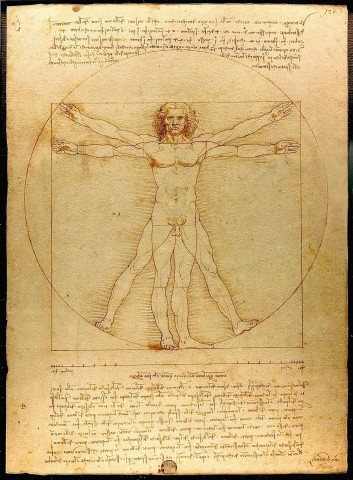 Uomo Vitruviao di Leonardo da Vinci
